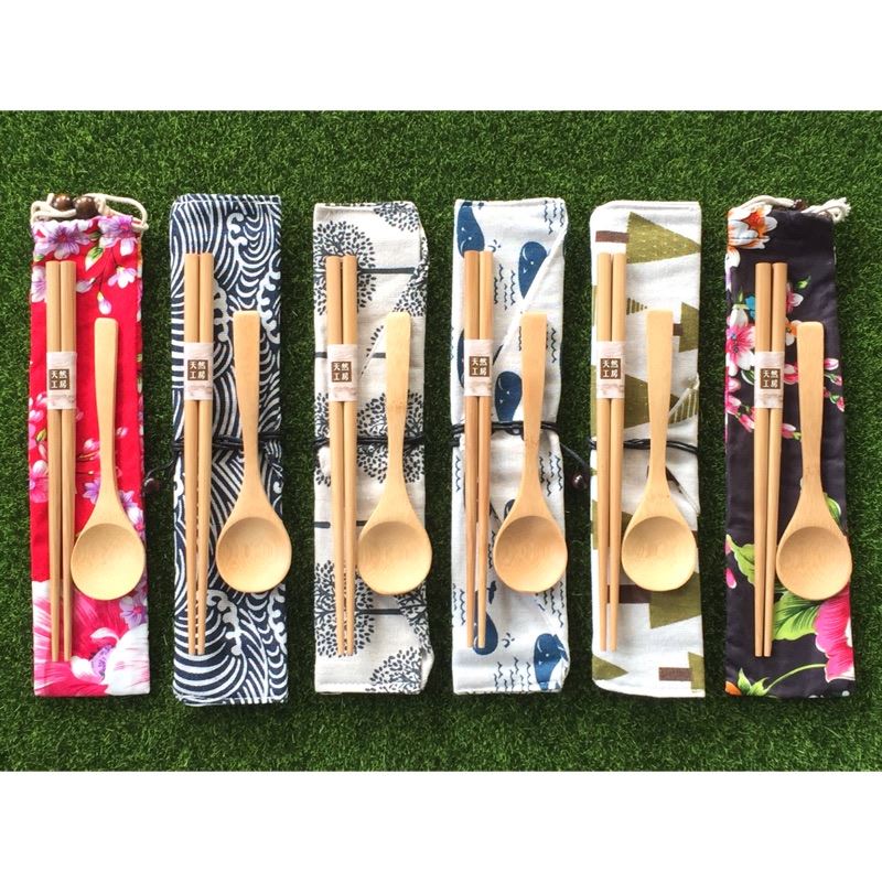 竹製環保餐具組